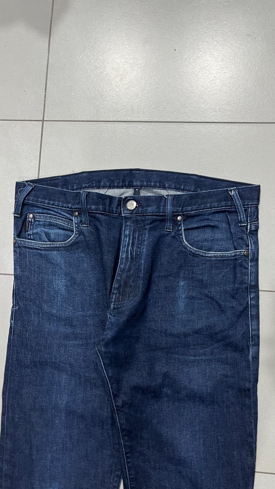 Denim Jeans Armani Dark Blu Straight / Slim Fit (L)