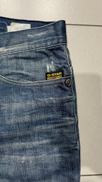 Denim Jeans G-Star Raw Blue Washed Baggy Fit Embroidered (L)