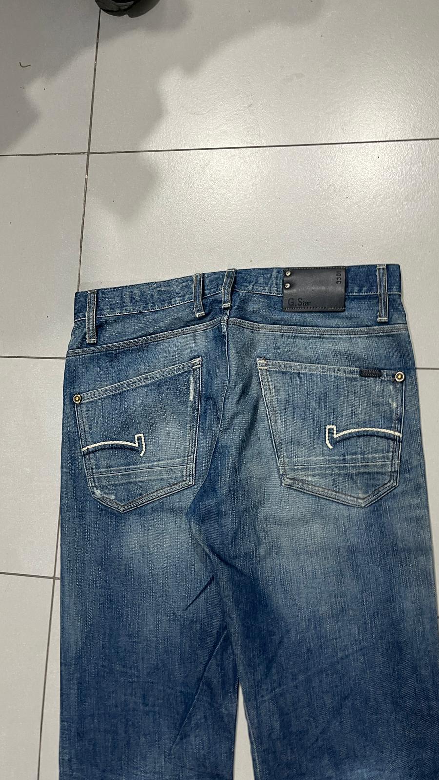 Denim Jeans G-Star Raw Blue Washed Baggy Fit Embroidered (L)