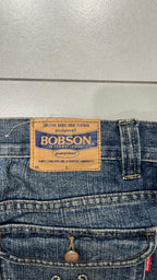 Denim Jeans Japan Style Embroiered Baggy Flared Fit (M)