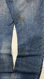 Denim Jeans Japan Style Embroiered Baggy Flared Fit (M)