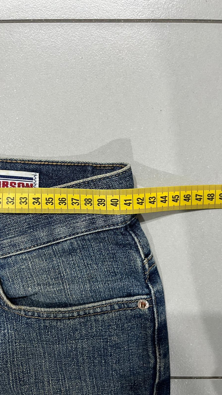 Denim Jeans Japan Style Embroiered Baggy Flared Fit (M)