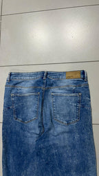 Denim Jeans Flare Washed Light Blue (M) - Jeans Svasati