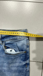 Denim Jeans Flare Washed Light Blue (M) - Jeans Svasati