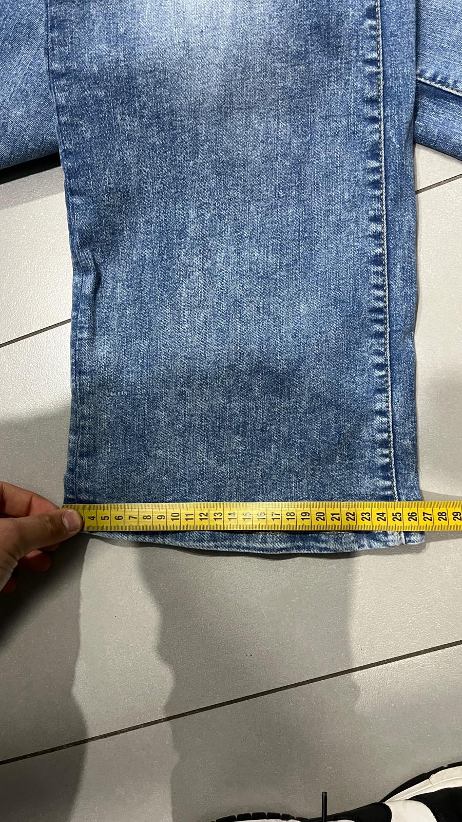 Denim Jeans Flare Washed Light Blue (M) - Jeans Svasati