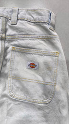 Denim Jeans Dickies Baggy Fit Light Blue con Macchie (XS)