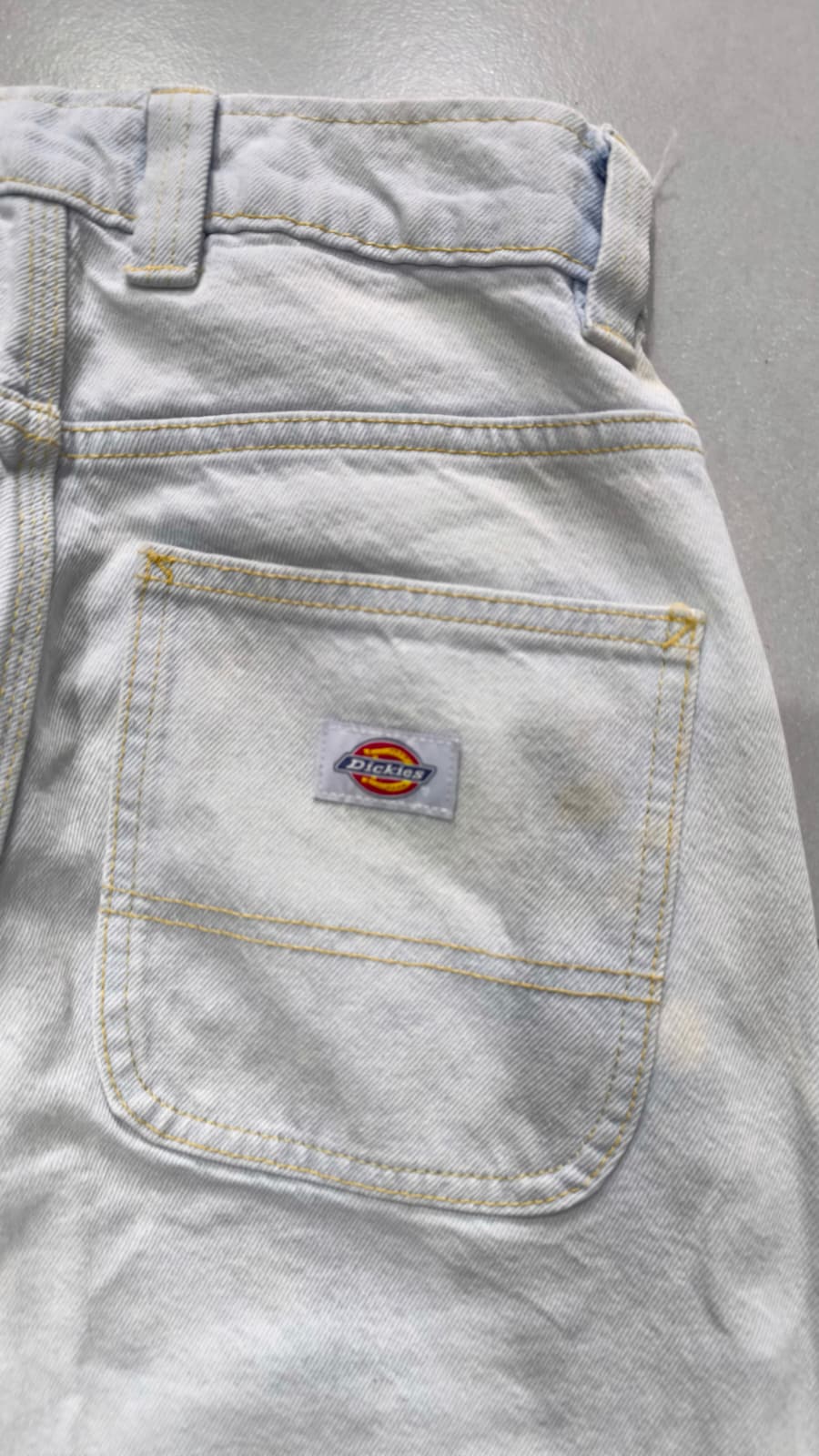 Denim Jeans Dickies Baggy Fit Light Blue con Macchie (XS)