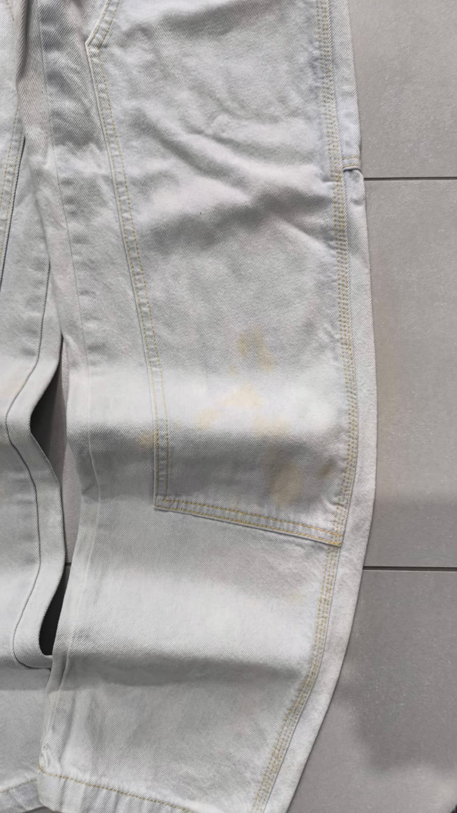 Denim Jeans Dickies Baggy Fit Light Blue con Macchie (XS)