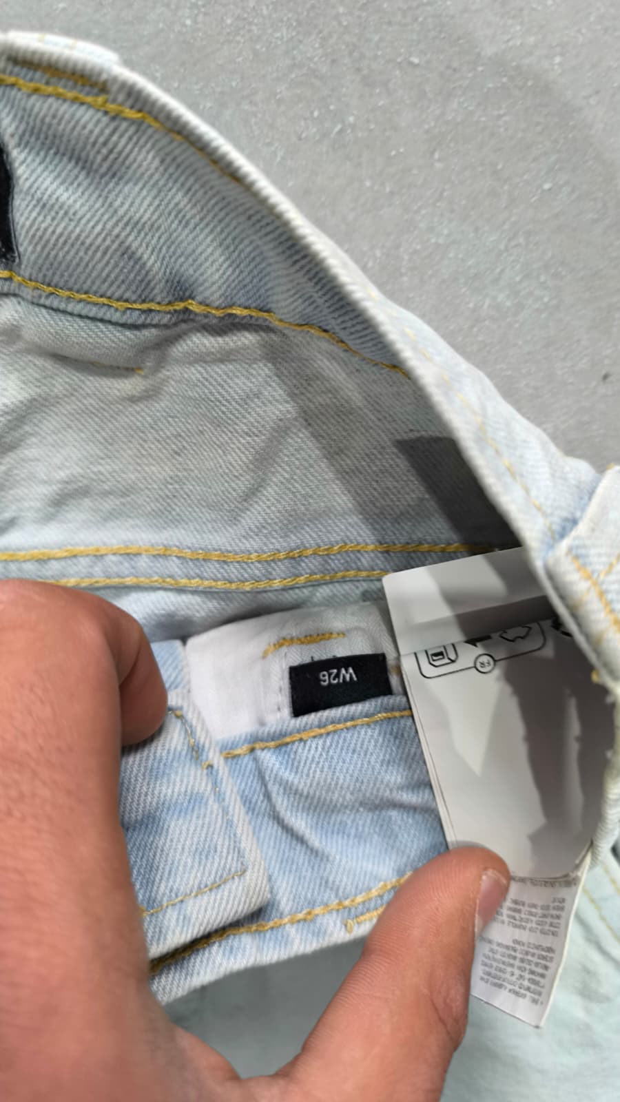 Denim Jeans Dickies Baggy Fit Light Blue con Macchie (XS)