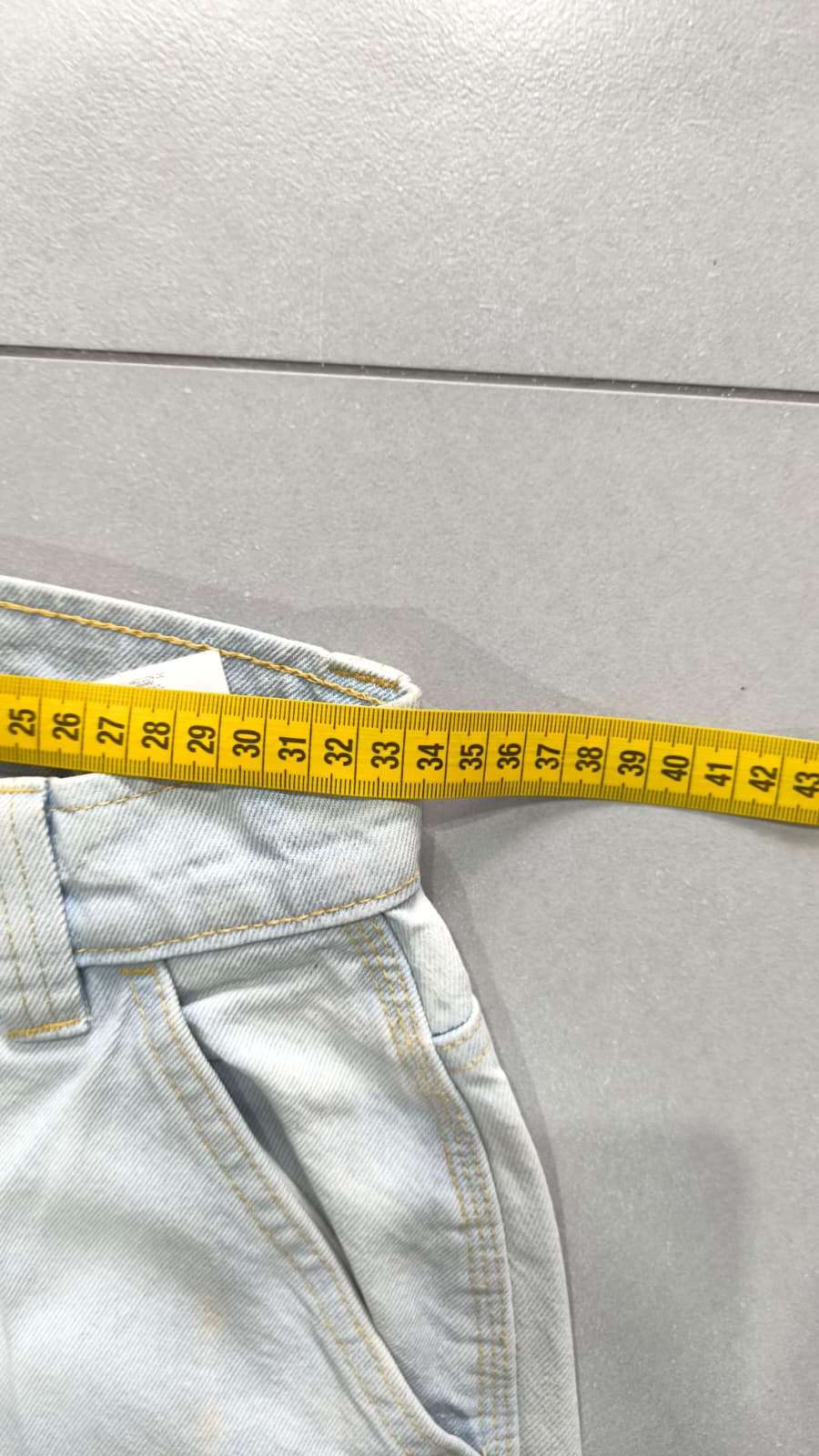 Denim Jeans Dickies Baggy Fit Light Blue con Macchie (XS)