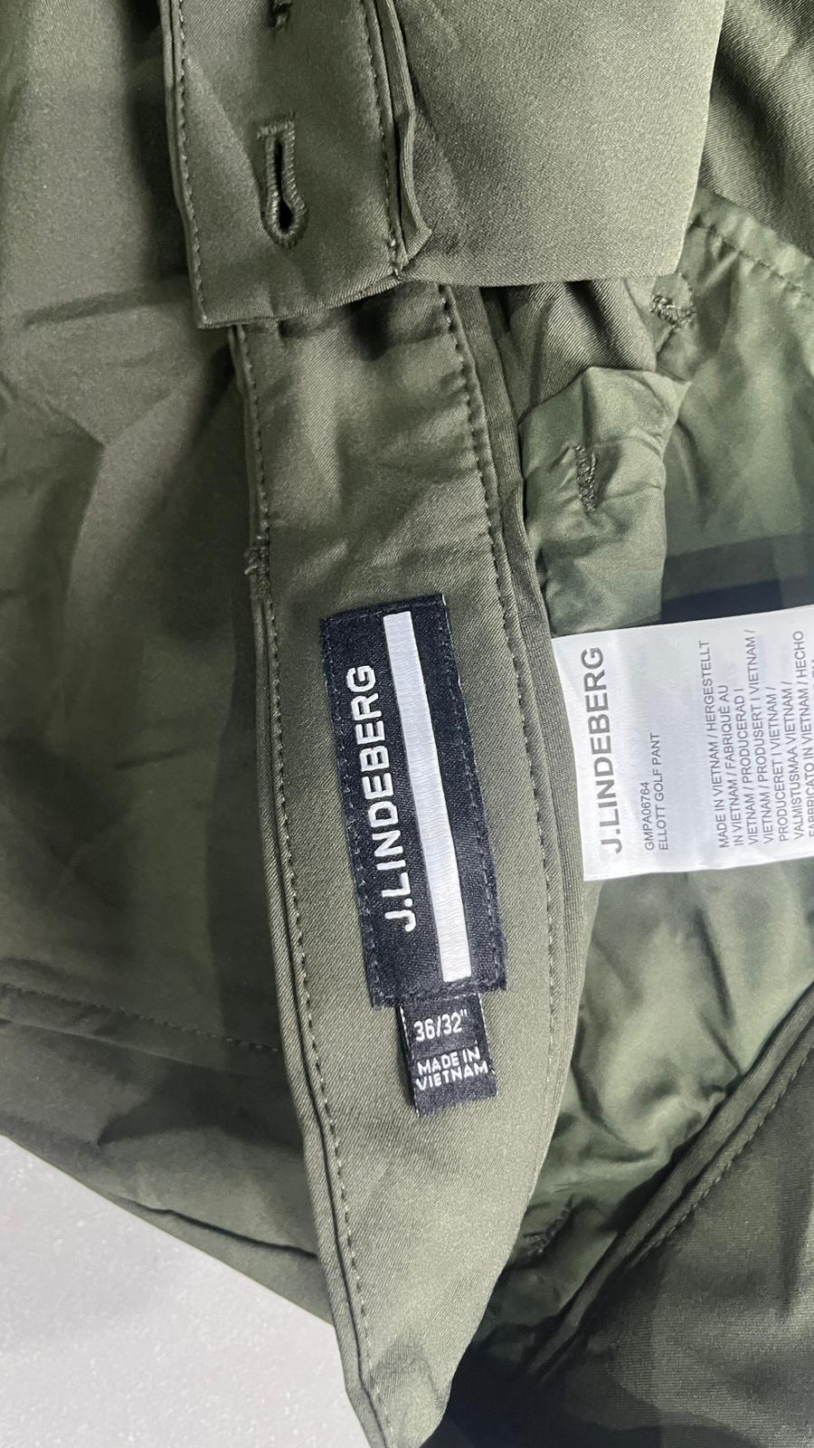 Pantalone in Cotone J.Lindeberg Verde Bosco (XXL)