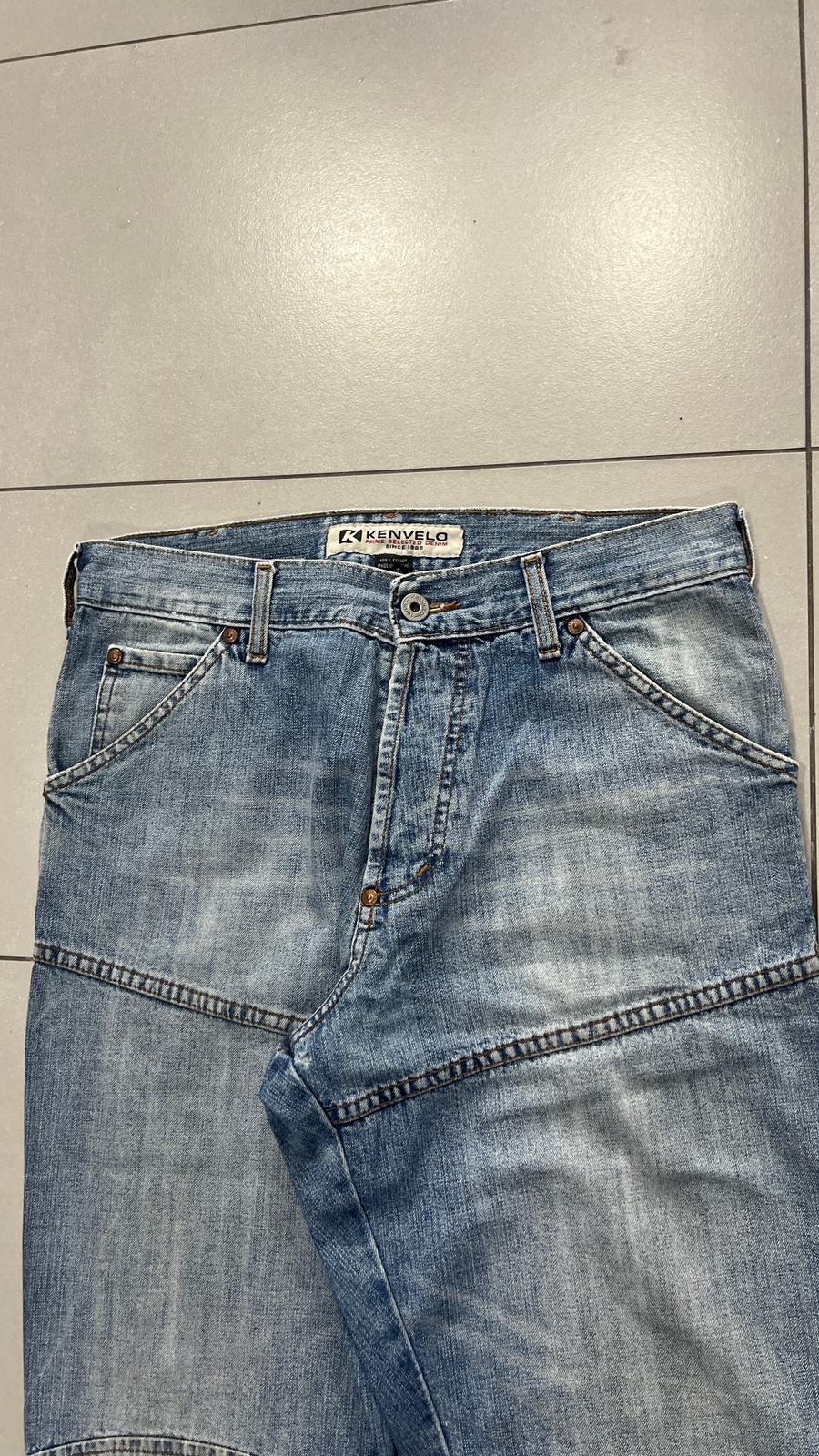 Denim Jeans Baggy Fit Particular Embroidered (M)