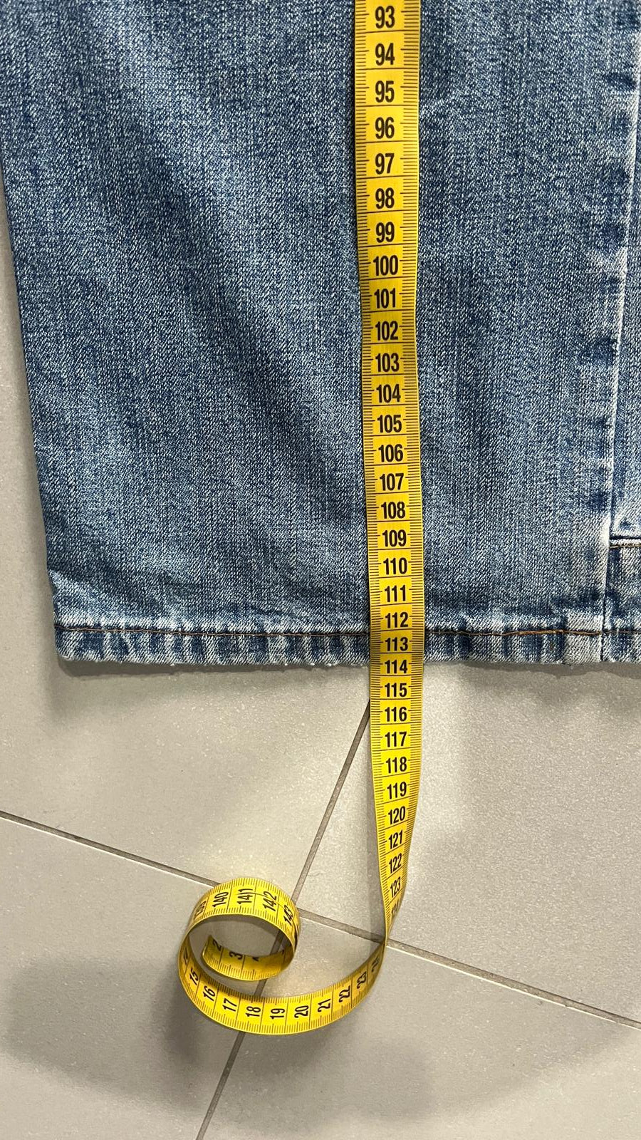 Denim Jeans Baggy Fit Particular Embroidered (M)