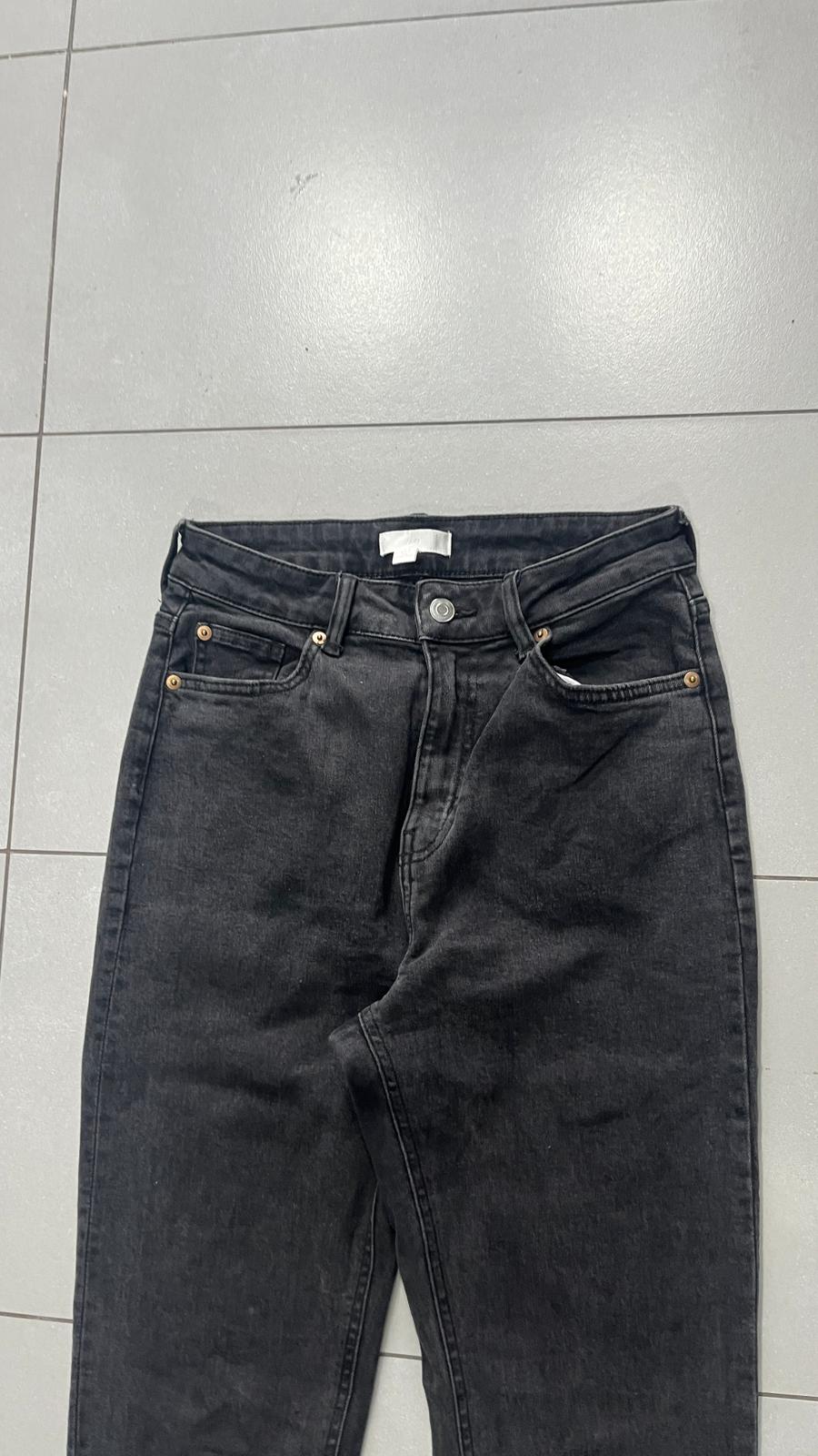 Denim Jeans BootCut H&M Simple Black / Grey (XS)