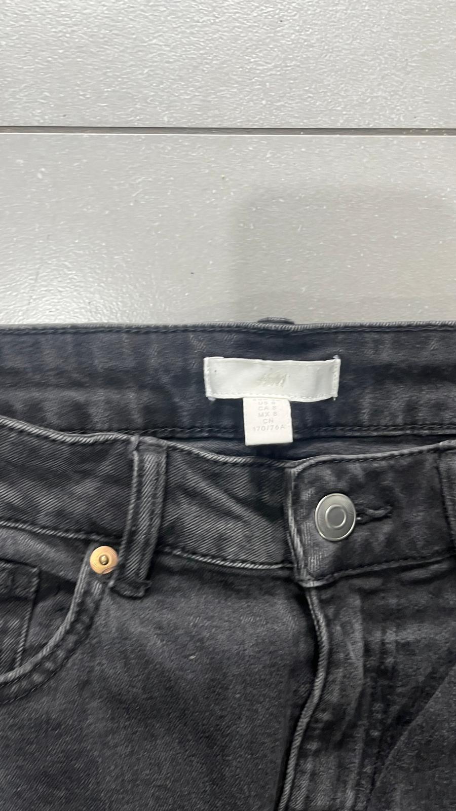 Denim Jeans BootCut H&M Simple Black / Grey (XS)