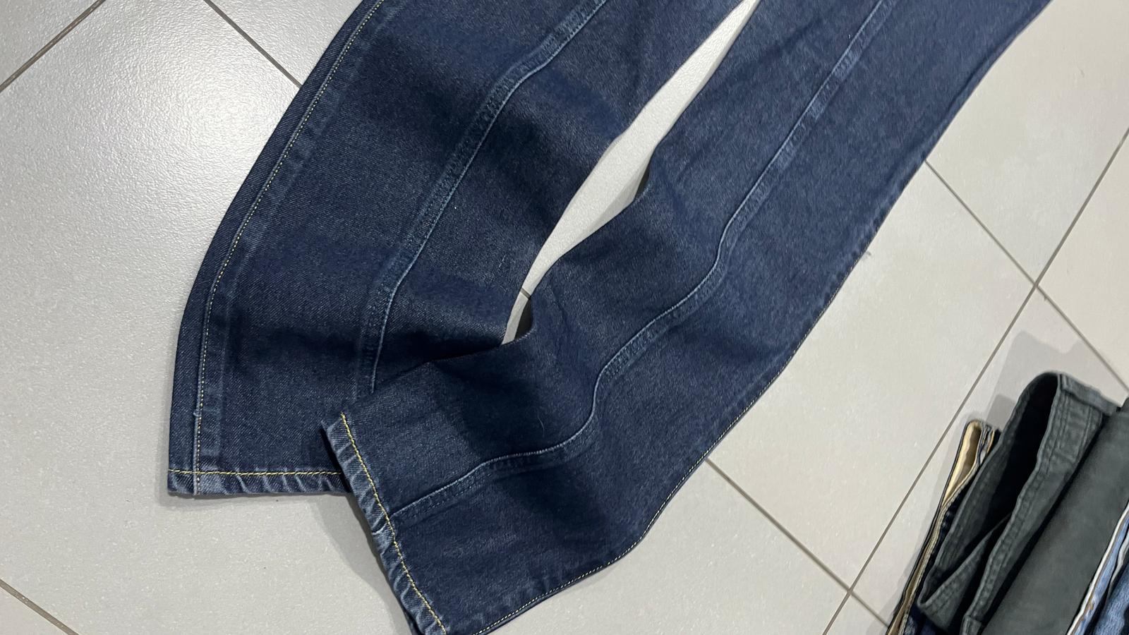 Denim Jeans Roy Rogers Straight Fit Low Waist Blu Embroidered (XS)
