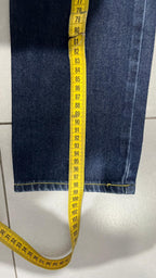 Denim Jeans Roy Rogers Straight Fit Low Waist Blu Embroidered (XS)