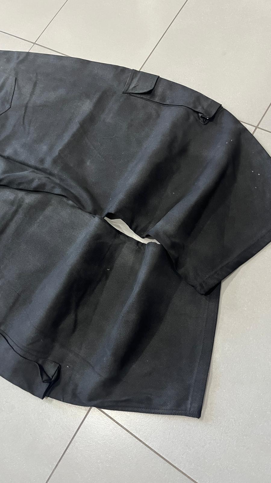 Super Baggy Balloon Pants Cargo Cerati Nero Semplice (L)