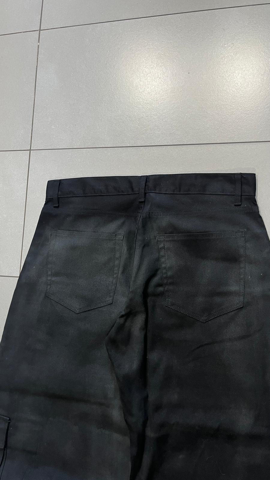 Super Baggy Balloon Pants Cargo Cerati Nero Semplice (L)