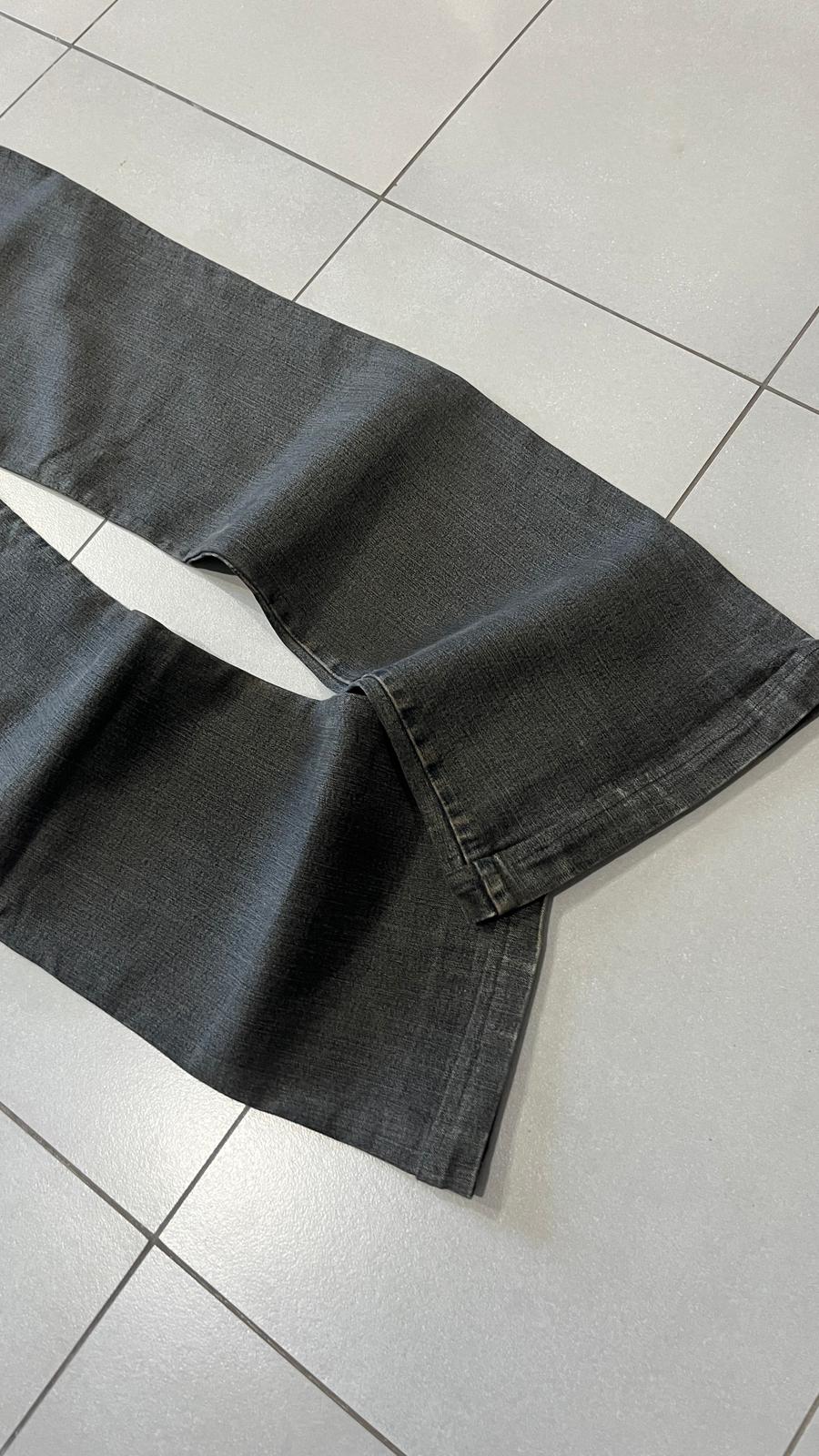 Denim Jeans Stone Wash BootCut Flare Fit Low Waist (S)