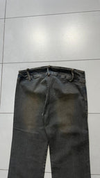 Denim Jeans Stone Wash BootCut Flare Fit Low Waist (S)