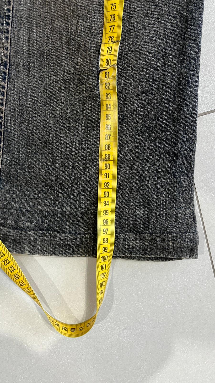 Denim Jeans Stone Wash BootCut Flare Fit Low Waist (S)