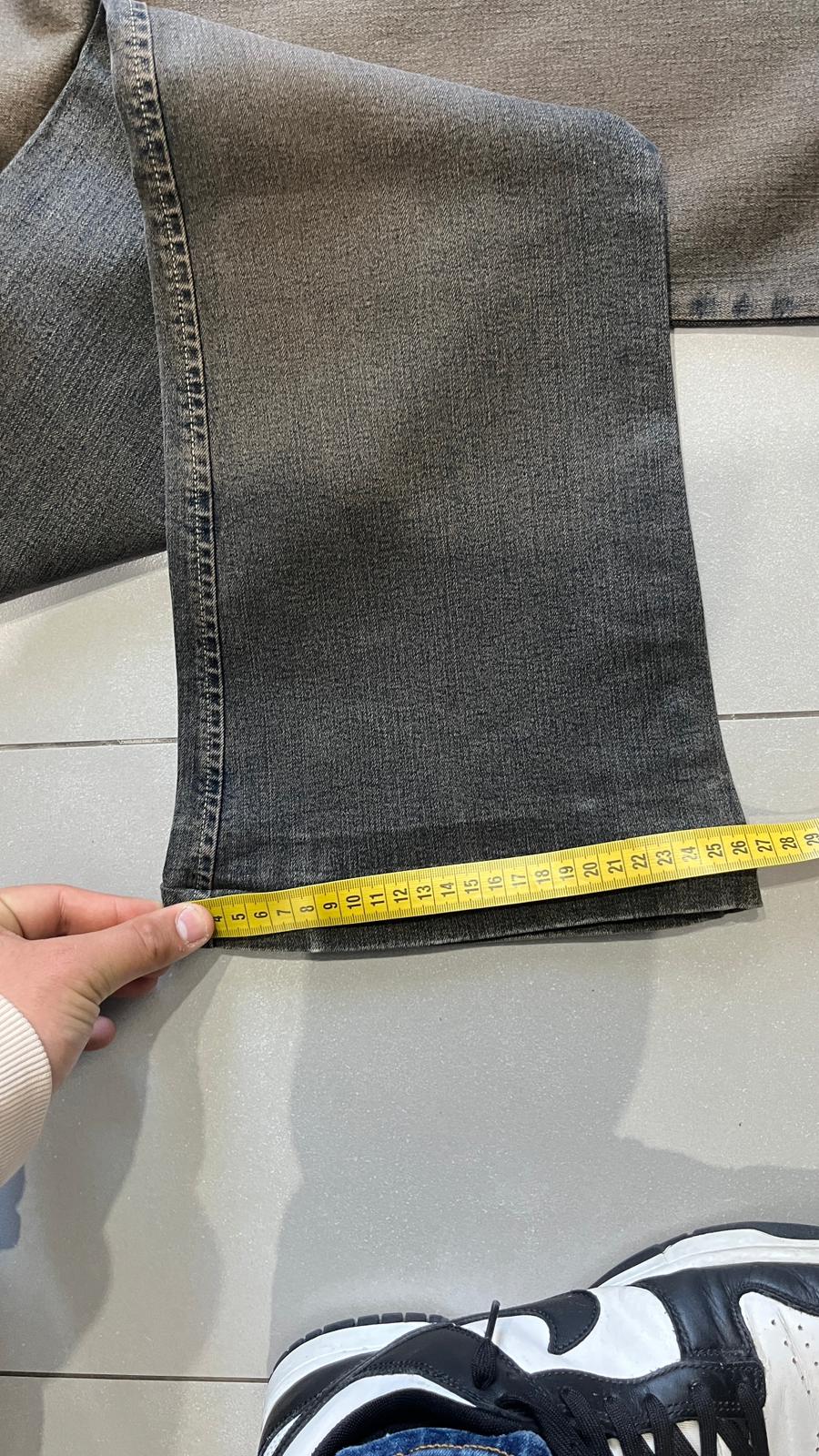 Denim Jeans Stone Wash BootCut Flare Fit Low Waist (S)