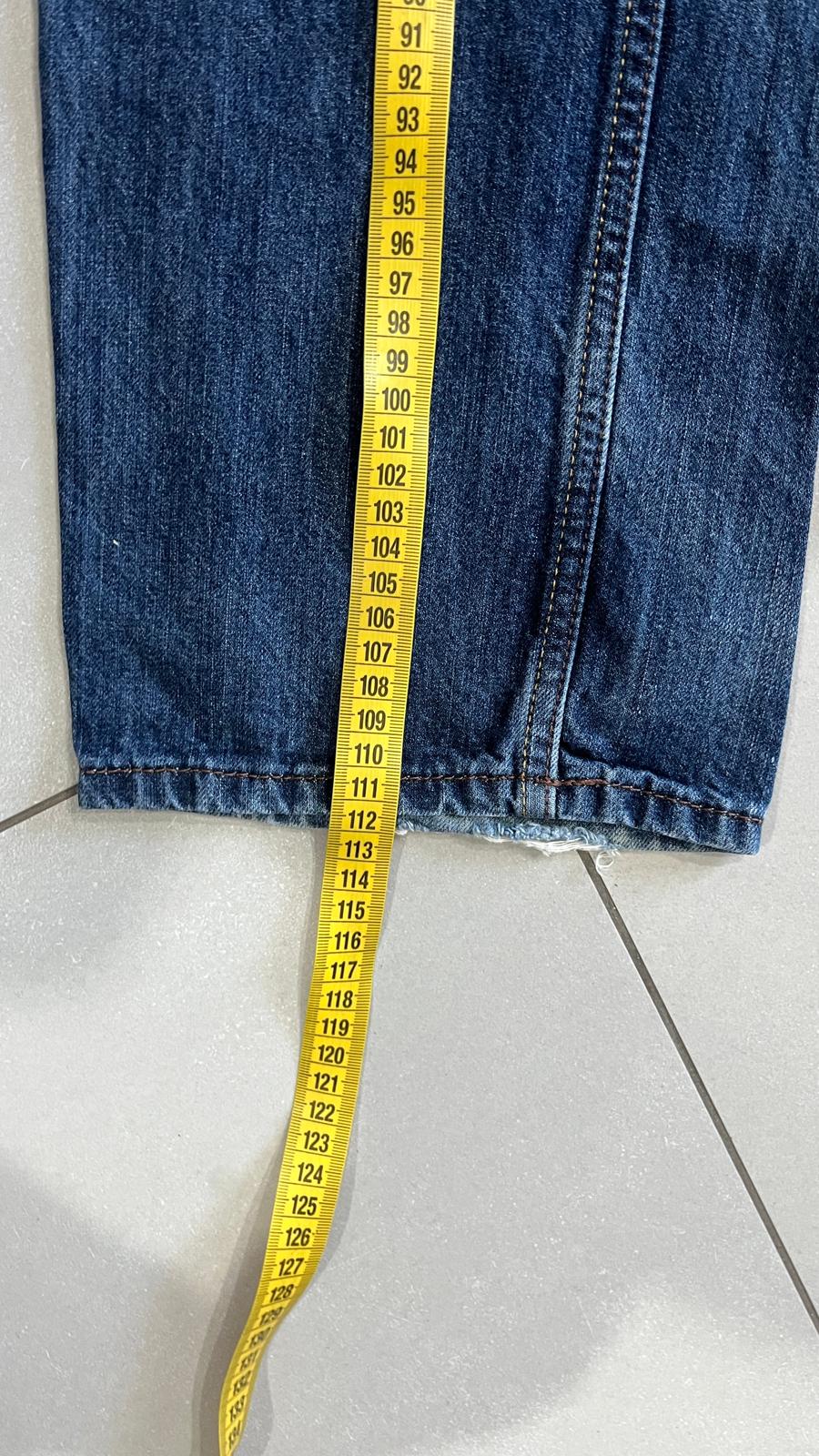Denim Jeans Straight Fit Diesel Blu Wash Embroidered (XL)