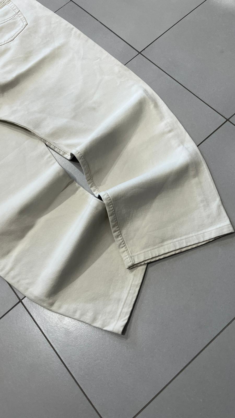 Denim Jeans Baggy Fit Bianco / Panna (XXL)