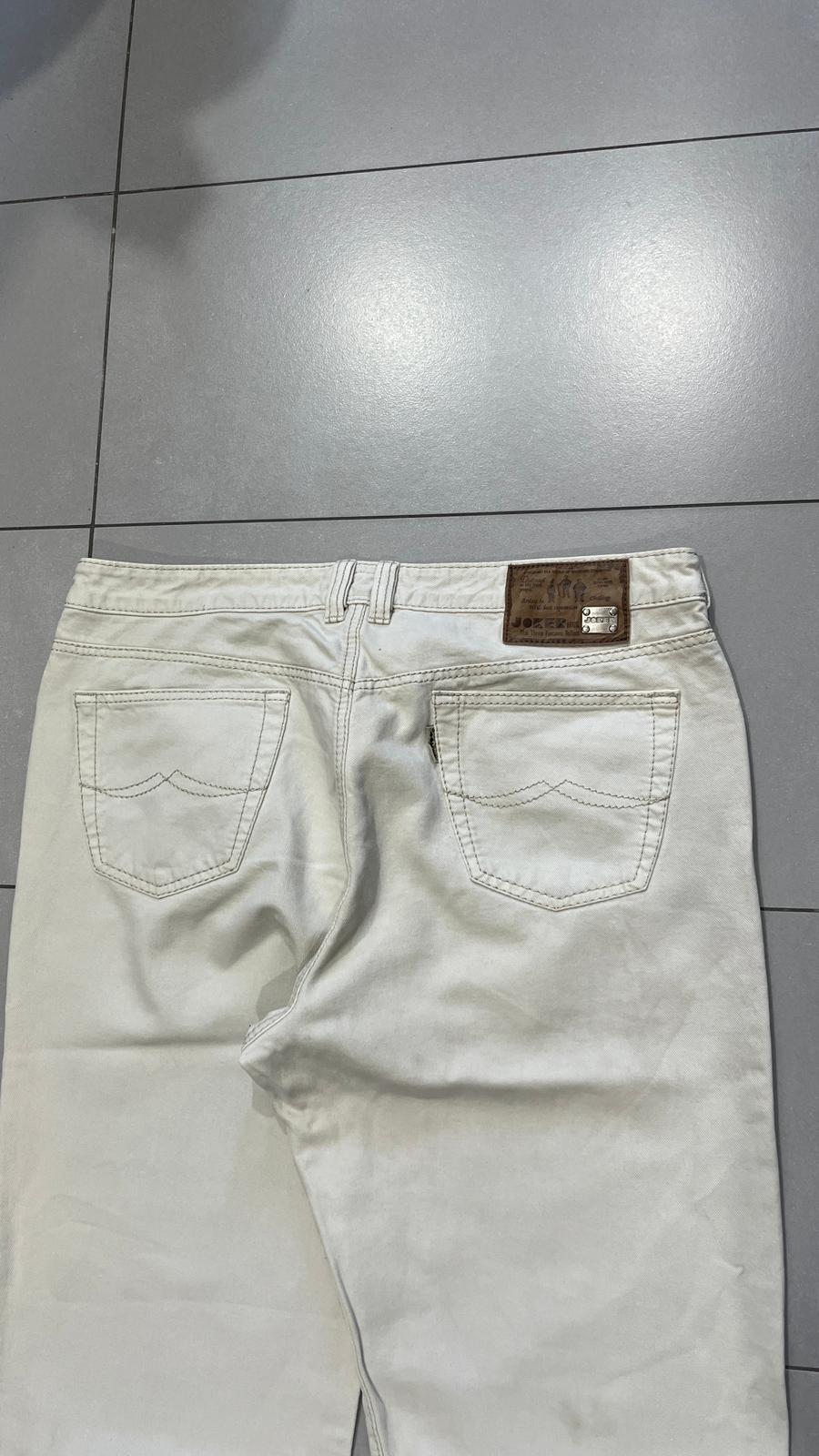 Denim Jeans Baggy Fit Bianco / Panna (XXL)