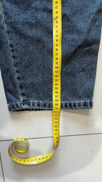 Denim Jeans Baggy Fit Washed - Lavaggio Sabbiato Scuro (L)