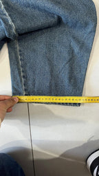 Denim Jeans Baggy Fit Washed - Lavaggio Sabbiato Scuro (L)