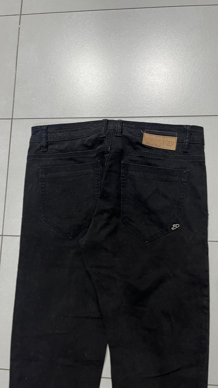 Denim Jeans Black Straight Fit Black Devil (XL)