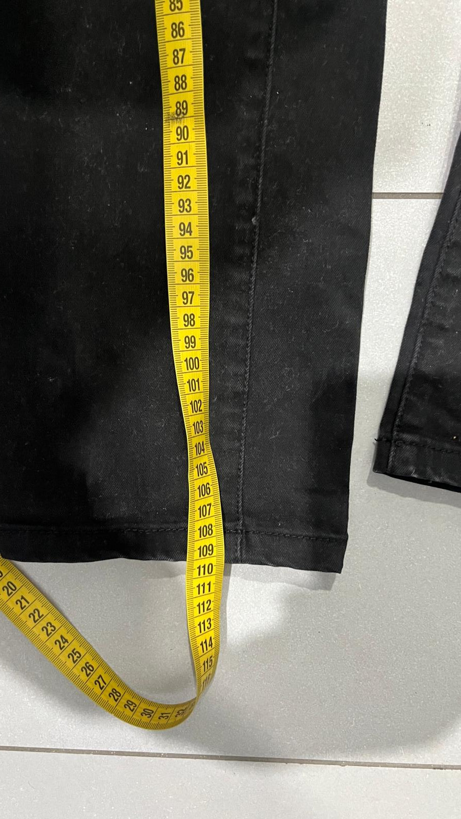 Denim Jeans Black Straight Fit Black Devil (XL)