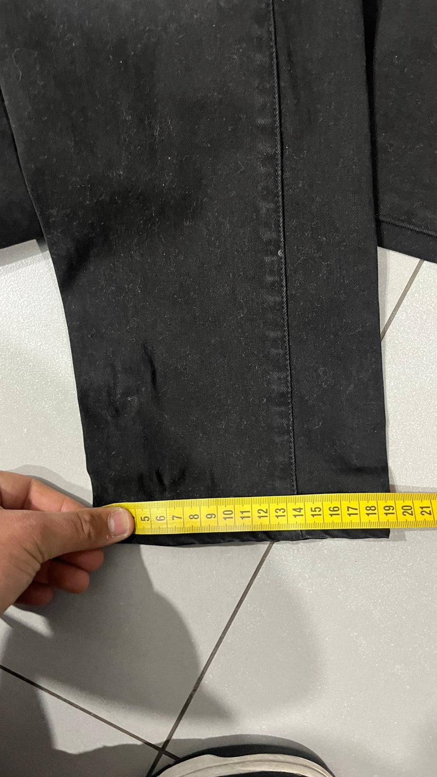Denim Jeans Black Straight Fit Black Devil (XL)