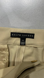 Pantaloni Classici Ralph Lauren Beige con Piega Centrale (L) da Donna
