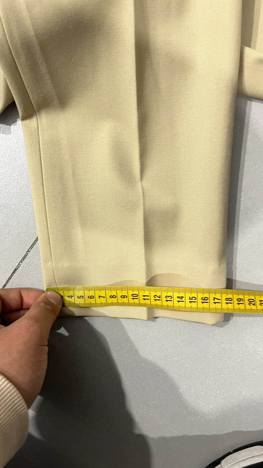 Pantaloni Classici Ralph Lauren Beige con Piega Centrale (L) da Donna