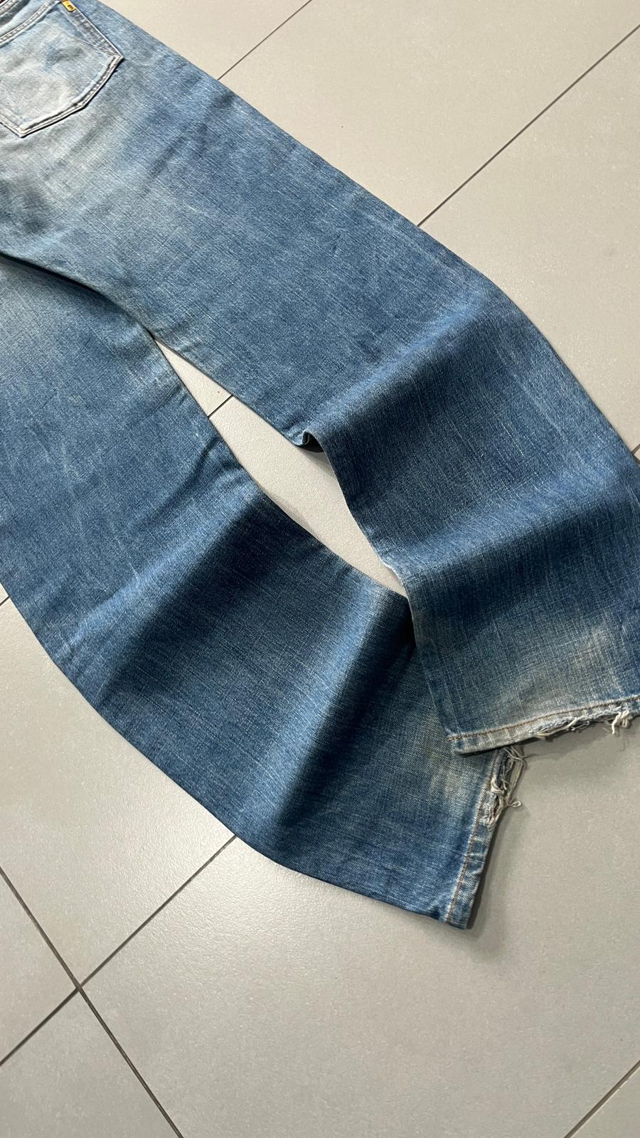 Denim Jeans Baggy Fit Meltin Pot Heavy Denim Washed (M)