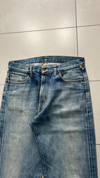 Denim Jeans Baggy Fit Meltin Pot Heavy Denim Washed (M)