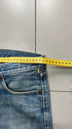 Denim Jeans Baggy Fit Meltin Pot Heavy Denim Washed (M)