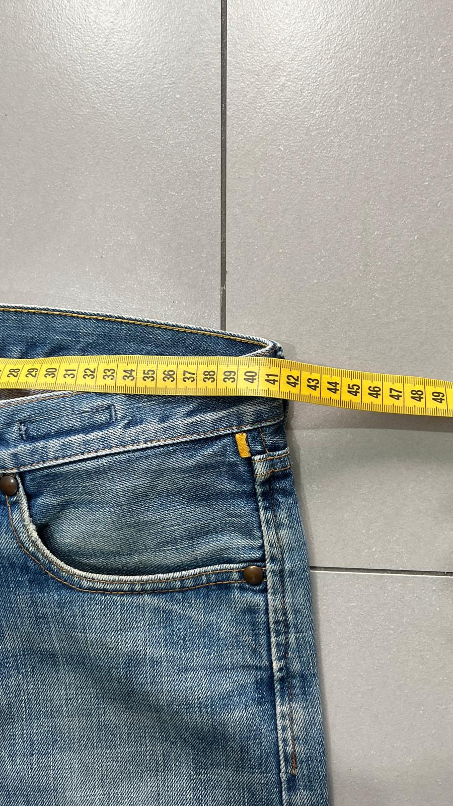 Denim Jeans Baggy Fit Meltin Pot Heavy Denim Washed (M)