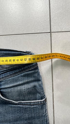 Denim Jeans Wrangler Washed Dark Blue Straight Fit (L)
