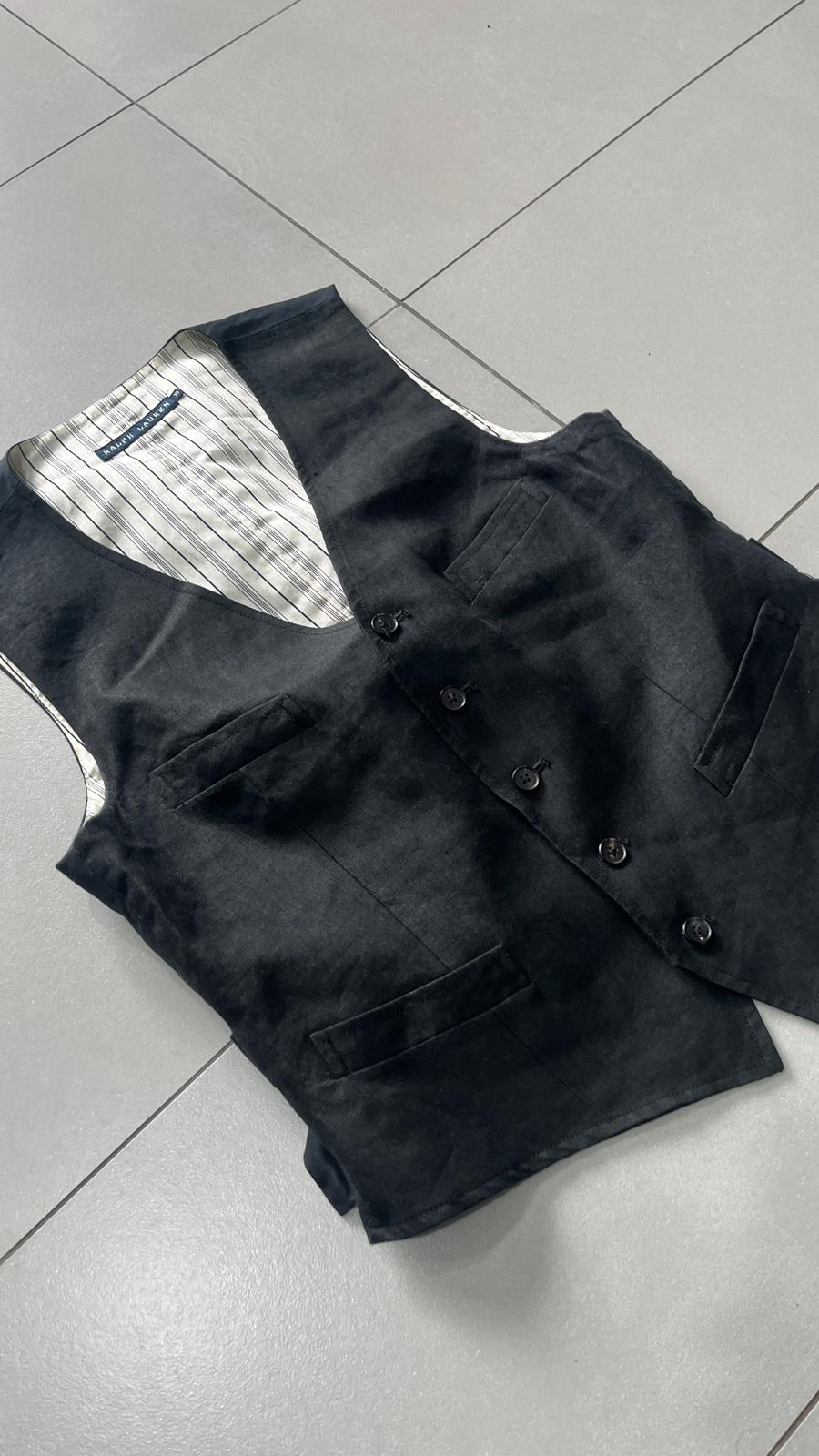 Gilet Ralph Lauren da Donna Nero Vintage (S)