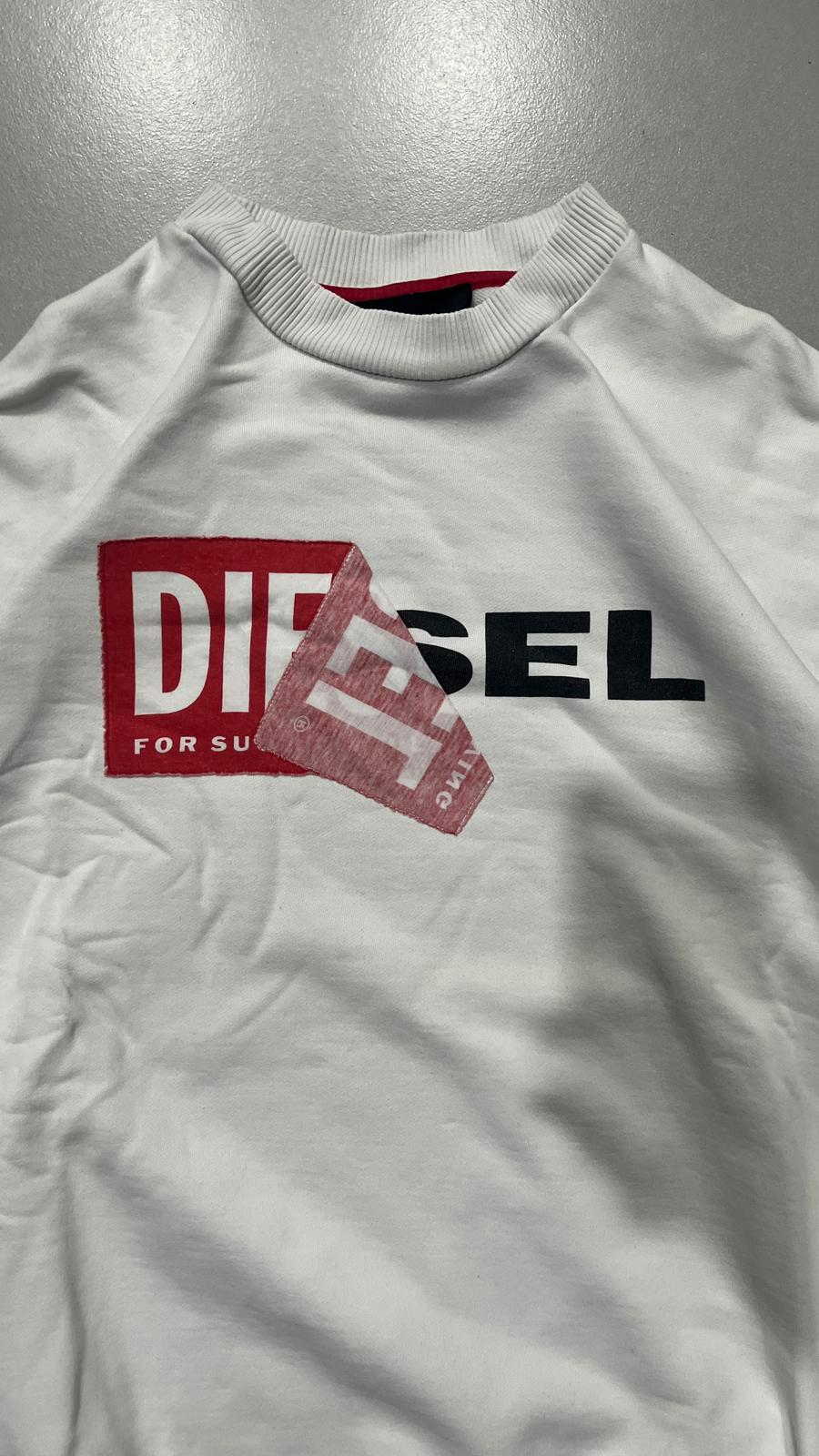 Felpa Girocollo Diesel anni 2000 Oversize Boxy Fit (S)