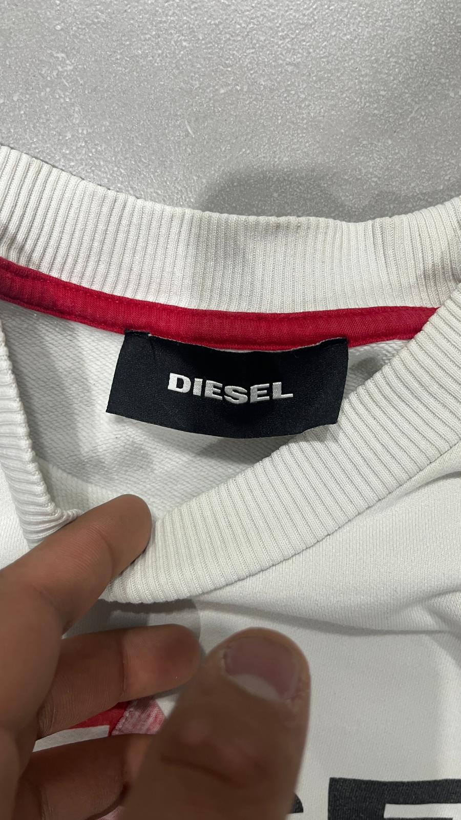 Felpa Girocollo Diesel anni 2000 Oversize Boxy Fit (S)