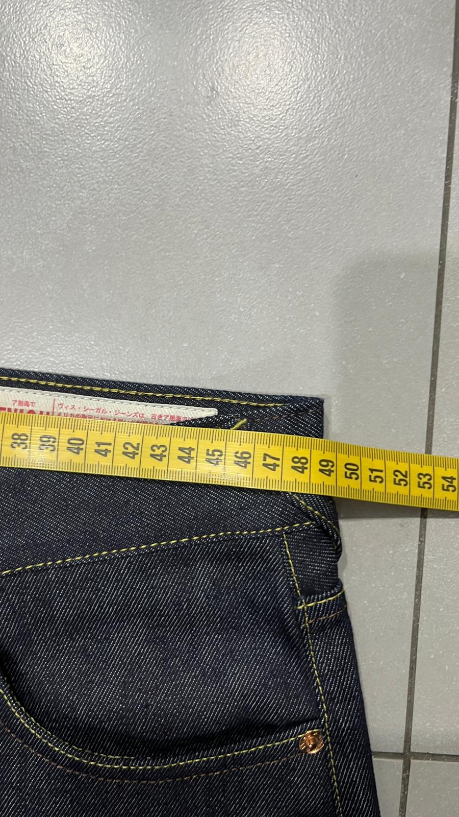 Raw Denim Jeans Evisu Embroidered Baggy Fit (XL)