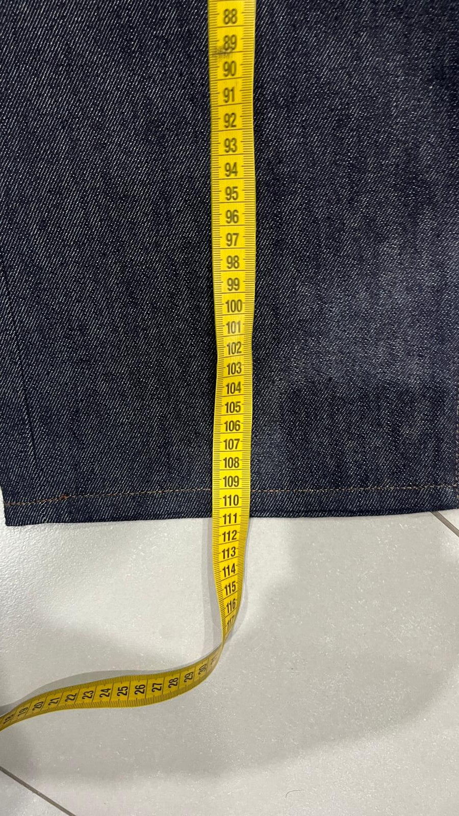 Raw Denim Jeans Evisu Embroidered Baggy Fit (XL)