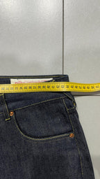 Raw Denim Jeans Evisu Emboroidered Big Logo Baggy fit (M)