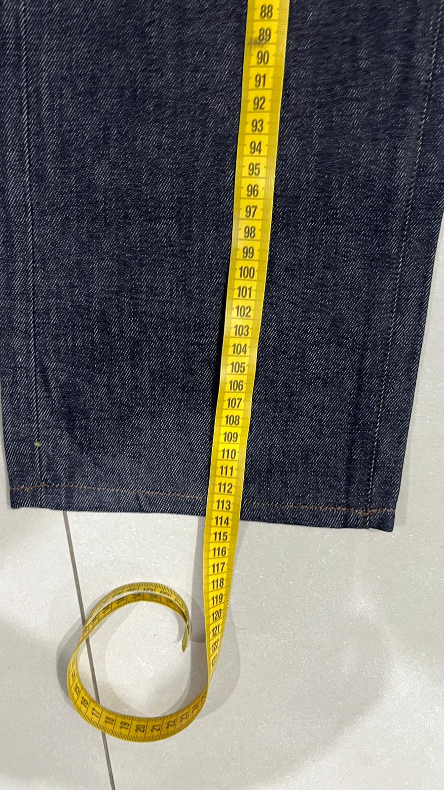 Raw Denim Jeans Evisu Embroidered Baggy Fit (M)