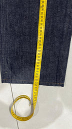 Raw Denim Jeans Evisu Embroidered Baggy Fit (M)